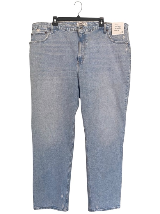 Abercrombie & Fitch Denim - Abercrombie and Fitch 90s Straight Ultra High Rise Jeans Plus Size 36 22 NWT